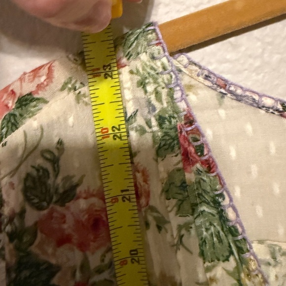 LoveShackFancy Cream Floral Blouse - Picture 8 of 8